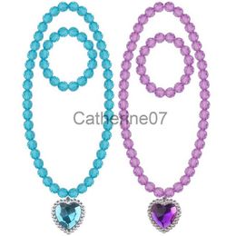 Collares pendientes Aleación Corazón Colgantes Suéter de los niños Encantos Collar Pulsera Para Niña Joyería Regalos Moda Niños Joyería Gargantilla J230725