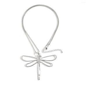 Hanger kettingen amorcome mode ketting voor vrouwen sieraden vintage minnaar paar libel long sweater keten Bijoux groothandel