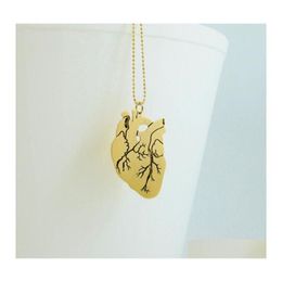 Pendentif Colliers Coeur Anatomique Collier En Or Cardiologie Biologie Shippendent Collierspendentif Drop Delivery Bijoux Pendentifs Dhi28