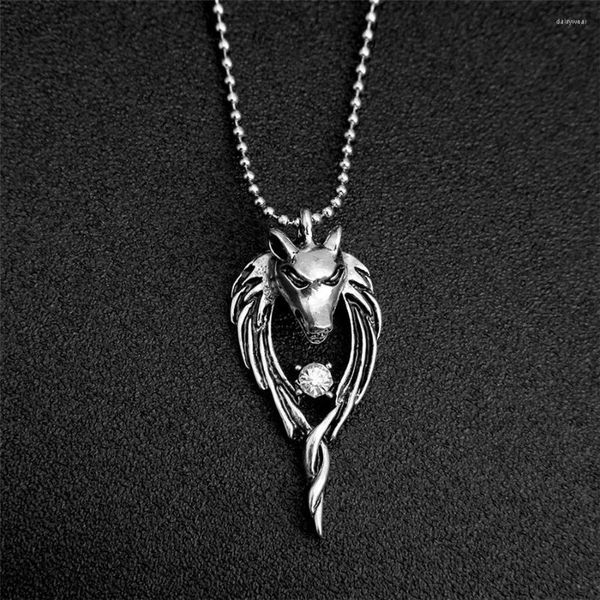 Pendentif Colliers Ancien Jackal Collier Égyptien Mythique Dieu de la Mort Anubis Statue Hommes Loup Unisexe Chandail Chaîne