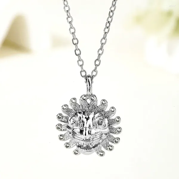 Pendentif Colliers Animal Fashion Zircon Collier pour femmes Couronne Tête de Lion Micro Inlay CZ Bijoux Cadeaux de fête