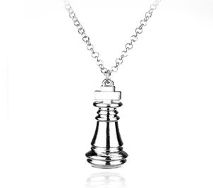 Pendentif Colliers Anime Jeux No Game Life Collier d'échecs plaqué argent pour les fans de haute qualité Fashion Jewelry7142205