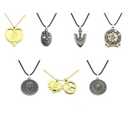 Colliers pendants anime jojos bizarre aventure en métal chaîne de corde tueur reine higashikata josuke bijoux ketting collier pour fans6977635