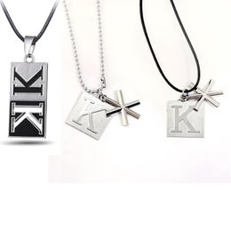 Hanger Kettingen Anime K Project Suoh Mikoto Metalen Ketting Cosplay Choker Kraal Lange Kraag Mannen Women230k