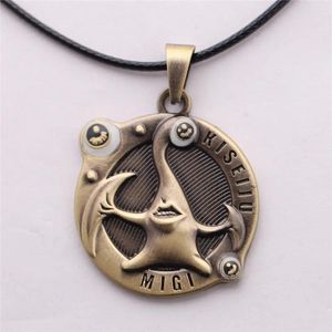 Pendentif Colliers Anime Bête Parasite MIGI Collier Pour Hommes Femmes Vintage Bronze Argent Couleur Foulard Fans Cosplay Bijoux Cadeaux