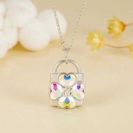 Colliers de pendentif Anime Shugo Chara Collier Kawaii Girls Colorful Clover Collier Pendant Collier Clavicule Chaîne 240410