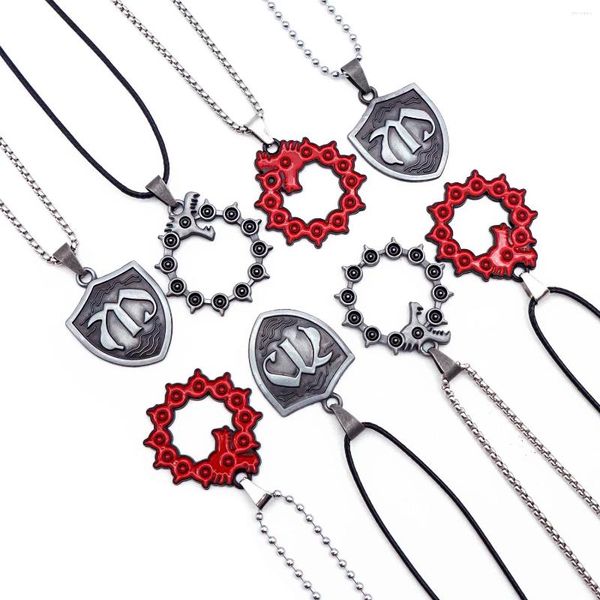 Colliers de pendentif anime les sept péchés mortels Collier Meliodas pour les femmes Men Gift Metal Jewelry Chains Colllares