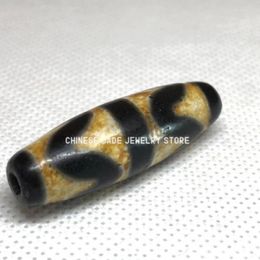 Colliers pendants Antique Magic Old Tibetan Agate Tiger Teeth Amulet Dzi Perle C018