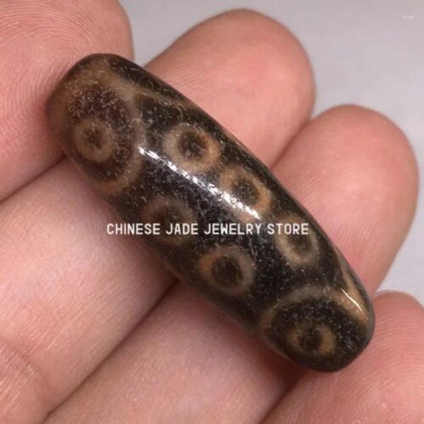 Colliers pendants anciens magie vieille Agate tibétaine 21 yeux amulette dzi perle c025