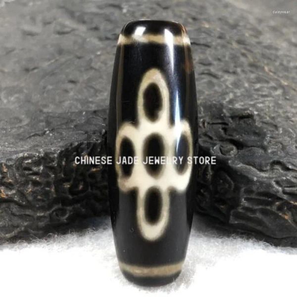 Colliers pendants antique magie vieille agate tibétain 10 yeux amulette dzi perle f01