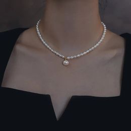 Collares colgantes Llegada Natural Brillante Perla de agua dulce 14K Oro Lleno Cadenas Femeninas Collar Joyería para Mujeres Regalos del Día de la Madre 231118
