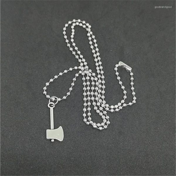 Pendentif Colliers Axe Collier Antique Argent Couleur Punk Simple Outil Pour Femme Homme