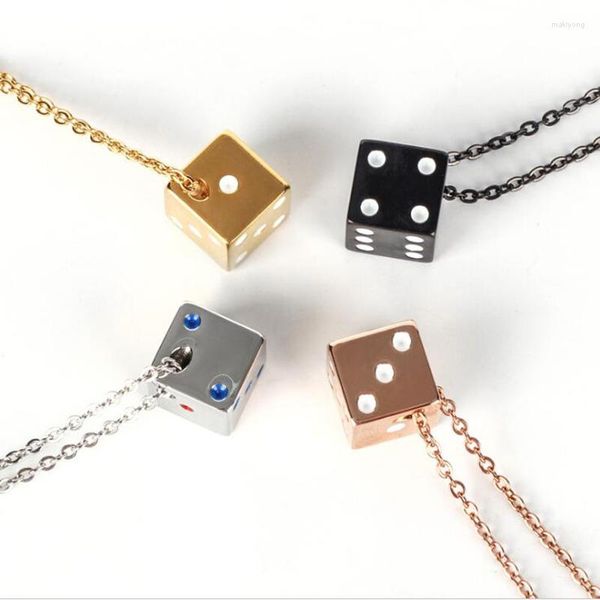 Collares colgantes BC Friends Lucky Dice Hombres y mujeres Pareja Collar Amantes de la joyería Regalo de San Valentín