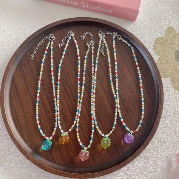 Colliers pendentif perles matériel pêche fête bijoux cadeau pour filles femmes adolescents