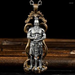 Pendentif Colliers Belle Vintage Bouddhiste Bijoux Vajra Arhat Bouddha Collier Pour Hommes Femmes Parti Amulette