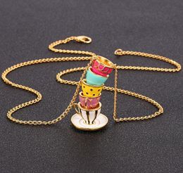 Colliers pendants Beauul Creative Trend Collier Fashion Tea Cup Gift Bijoux Femme 9958307