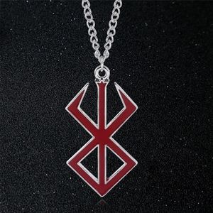 Berserk marque de Sacrifice pendentif collier noir épéiste tripes métal collier pour femmes hommes Fans Souvenir bijoux 230928