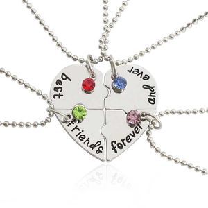 Hanger kettingen beste vriend 4 kettingen dames sieraden bff vriendschap hang ketting cadeau 2021 gratis verzending s2452206