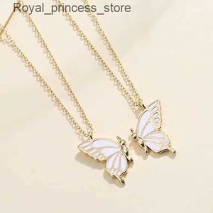 Colliers pendants Meilleur ami Butterfly Collier Femme Collier Amitié animal