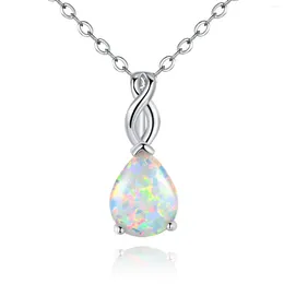 Colliers pendants Bohmie Imitation Water Drop Opal Collier Fomen Girl Girl Glamour Jewelry Engagement Band de mariage ACCESSOIRES