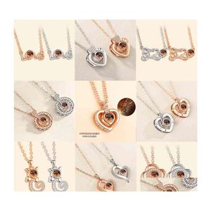 Hanger kettingen Boheemian 12pcs ketting maan star veren olijf blad hartslag munten ketting meisje dame moeder sieraden set drop dh7su