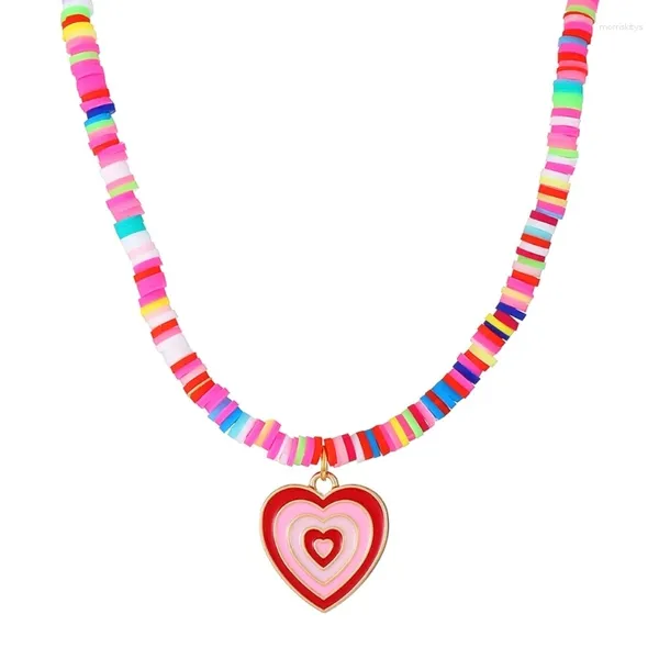 Colliers pendants Collier perlé bohème Colore coloré Loves Hawaii Beach Bijoux adaptés aux femmes et aux filles