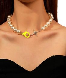 Colliers pendants Bohemian Fashion Imitation Perle Collier perle Personnalité Créative Baleine Bijoux de queue de queue Femme1523870