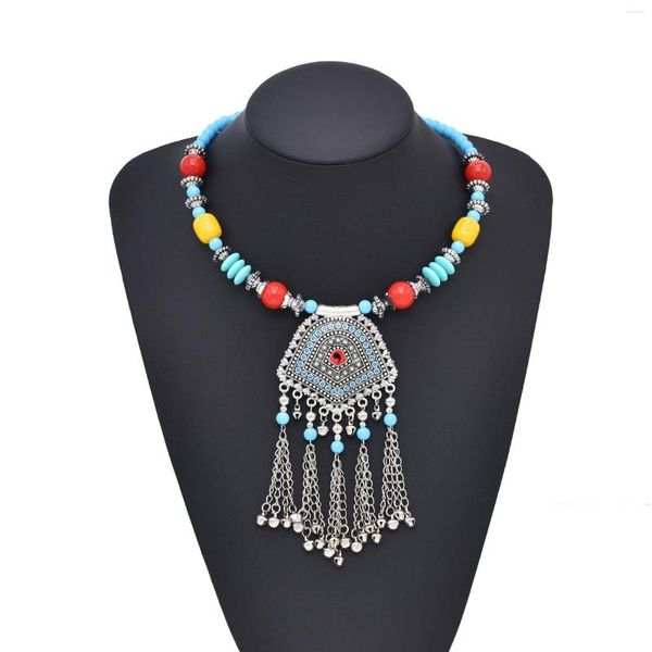 Colliers pendants Bohemian Style Perles colorées