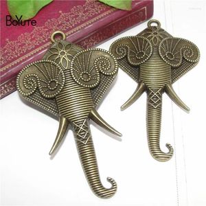 Hanger Kettingen BoYuTe (10 stuks/partij) Groothandel Metaallegering 81 47 MM Grote Olifant Charms Diy Handgemaakte Sieraden Accessoires