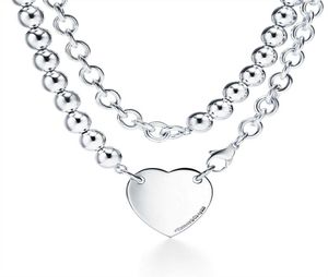 Hanger kettingen merkontwerper nieuwe kwaliteit 925 sterling zilveren ketting naamplaat sieraden cadeau l2210115994722