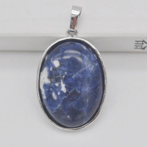 Pendentif Colliers Brésilien Sodalite Perle Ovale GEM Bijoux S934