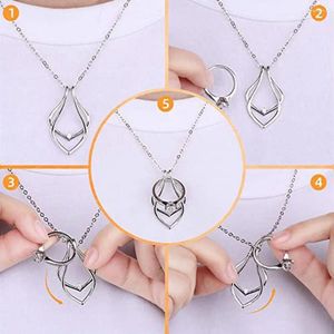 Hanger Kettingen Bruids Douche Cadeau Ketting Verstelbare Lengte Ringhouder Voor Vrouwen Bruiloft Keeper Verjaardag Vrouw