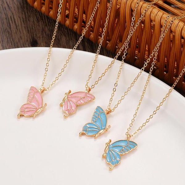 Collares pendientes Mariposa Amistad Collar 2 Amigo BFF Regalos para niñas Mujeres Amigos Cumpleaños