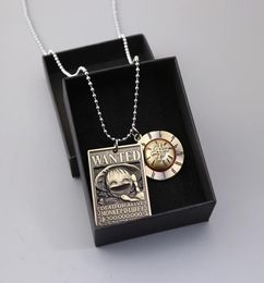 Pendentif Colliers Dessin animé Anime One Piece Collier Luffy Ace Zoro Sanji voulait chaîne ras du cou homme charme cadeaux bijoux CollaresPendan1065403