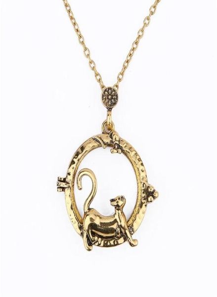 Pendentif Colliers Chat Collier Loupe Vintage Déclaration Femmes Bijoux Cadeaux209o7583056