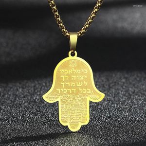 Pendentif Colliers Charme Étoile De David Metatron Fatima Mains Collier Laser Bible Hébraïque Judaïsme HAMSA Dangle Tour De Cou Chaîne Amulette Bijoux