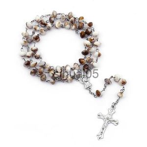 Colliers pendentifs breloques jésus croix chapelet collier Vintage croix pendentif bijoux 2021 tendance catholique collier cadeaux en alliage de Zinc accessoires nouveau x1009