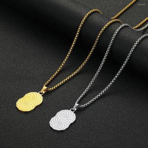 Collares colgantes Chereda Collar de acero inoxidable Personalizado Joyería larga y elegante Regalos Tormenta para ella Él