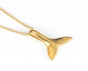 Colliers pendants Chic Charm Gold Sirène Fish Tail Déclaration pour les femmes en acier inoxydable Collier Collier Collier Accessoire13770309
