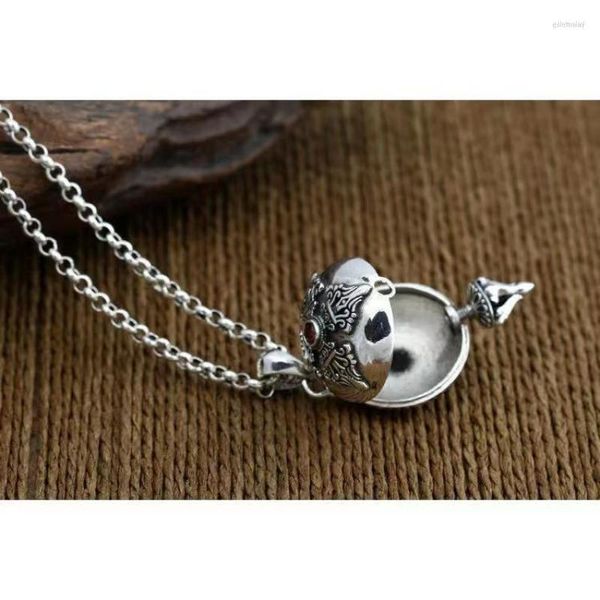 Pendentif Colliers Chic Népal Peut Ouvrir Gawu Boîte À La Main Rétro Vajra Cuivre Collier Mâle Et Femelle Amulette Bijoux En Gros