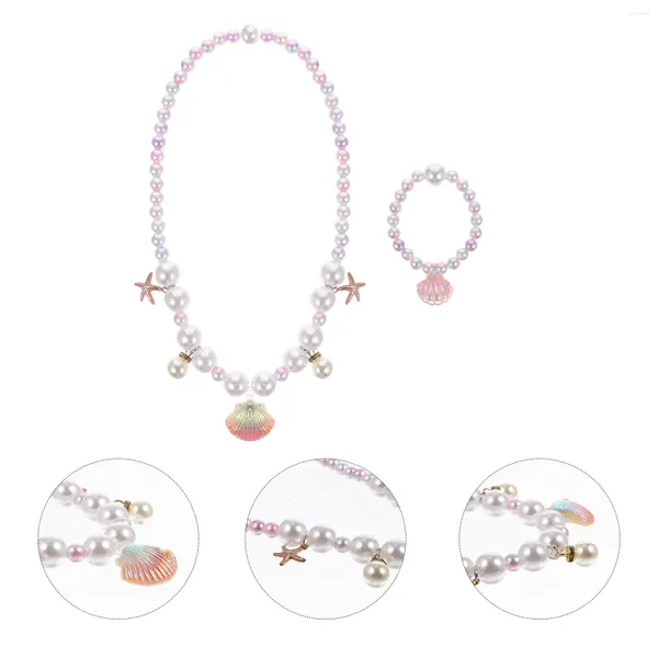 Collares colgantes Collar de perlas para niños Regalos para niños Pulsera de joyería Niñas Plástico Pequeños dibujos animados Europeo Americano