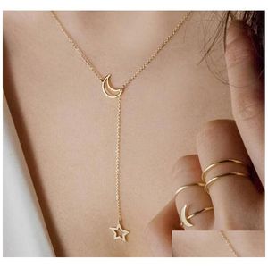 Colliers pendents Collier de cou collier Moon étoile Gol