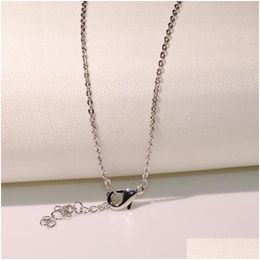Colliers pendants choucong marques croix bijoux de luxe 925 sterling sier rond coupé blanc 5a cubic zircon cz diamant gemmestones women cla dhw16