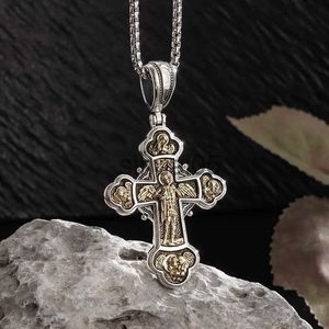 Pendentif Colliers Classique Ange Croix Pendentif Catholique Saint Michael Gardien Collier Religieux Chanceux Amulette Bijoux Cadeaux Pour Hommes Femmes x1009