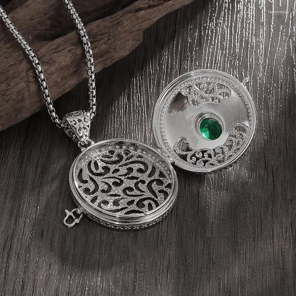 Pendentif Colliers Classique Boîte Collier Exquis Modèle Creux Peut être Ouvert Convient Aux Filles Charme Élégant Avec Des Bijoux