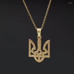 Colliers pendants Collier de symbole national ukrainien délicate