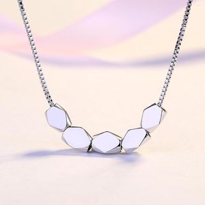 Collares con colgante clásico para mujer, collar sencillo con cuentas pequeñas, cadena de clavícula, moda para mujer, suéter, fiesta, boda, joyería nupcial