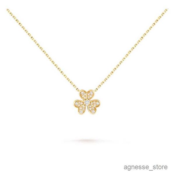 Colliers pendentif collier pendentif feuille classique frivole Spécifications multiples Styles multiples or rose or collier en argent mini petit grand R230615