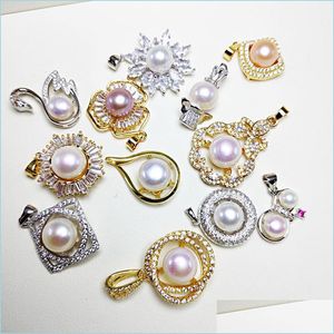 Colliers pendentifs Clearance Collier de perle d'eau fraîche Gift Bijoux Bijoux Random Drop Livraison Pendants Dhgarden Dhakz