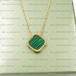 colliers pendentif collier trèfle bijoux de créateur pour femmes or chian agate laiton acier inoxydable bijoux amoureux Saint Valentin bracelet boucle d'oreille chaînes ensemble